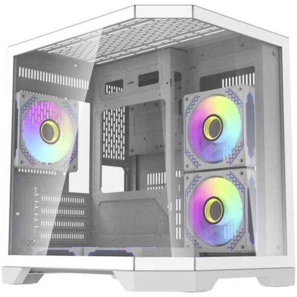 Darkflash FT350 számítógépház + 5 ARGB ventilátor (fehér) (FT350 WHITE)